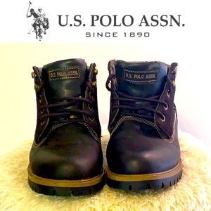 U.S. Polo Assn. Leather 🥾 boots. Size 8.